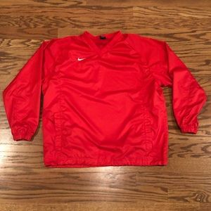 Nike Red Windbreaker Pullover Size XL